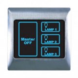 T2000 Metal Touch & Remote Light Switch 3 Gang